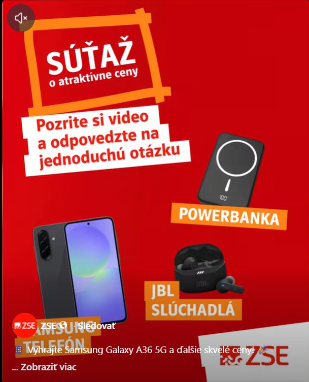 Vyhrajte Samsung Galaxy A36 5G a ďalšie ceny so ZSE