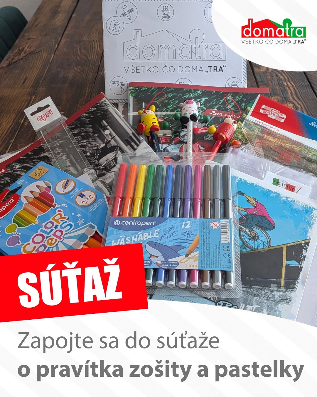 Vyhrajte školskú výbavu od Domatry