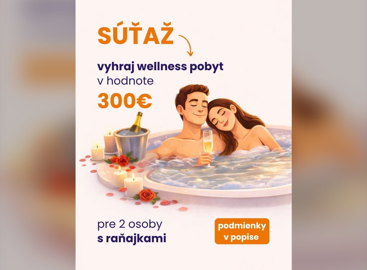 Vyhrajte víkendový wellness pobyt pre 2 osoby s raňajkami (Wellness Detva)