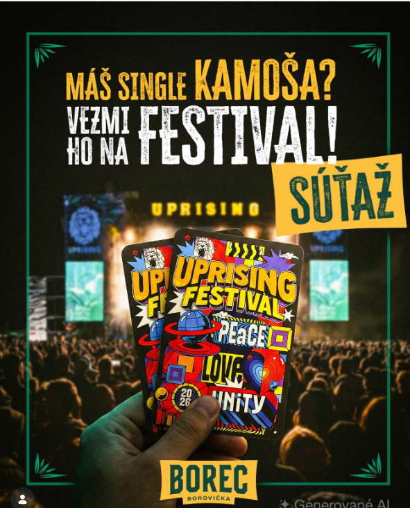 SÚŤAŽ o 2 lístky na Uprising Festival
