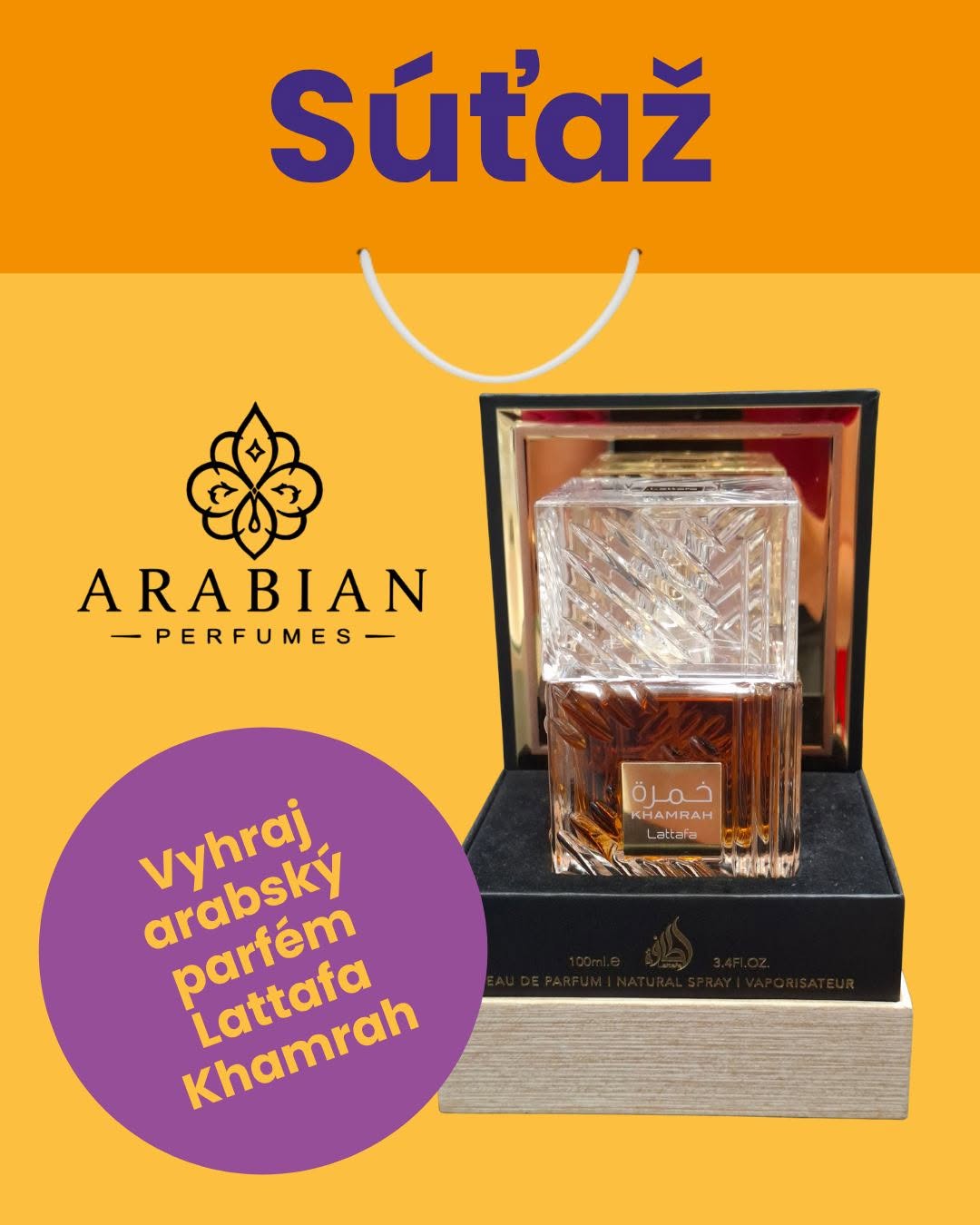 Súťaž o arabský parfum Lattafa Khamrah